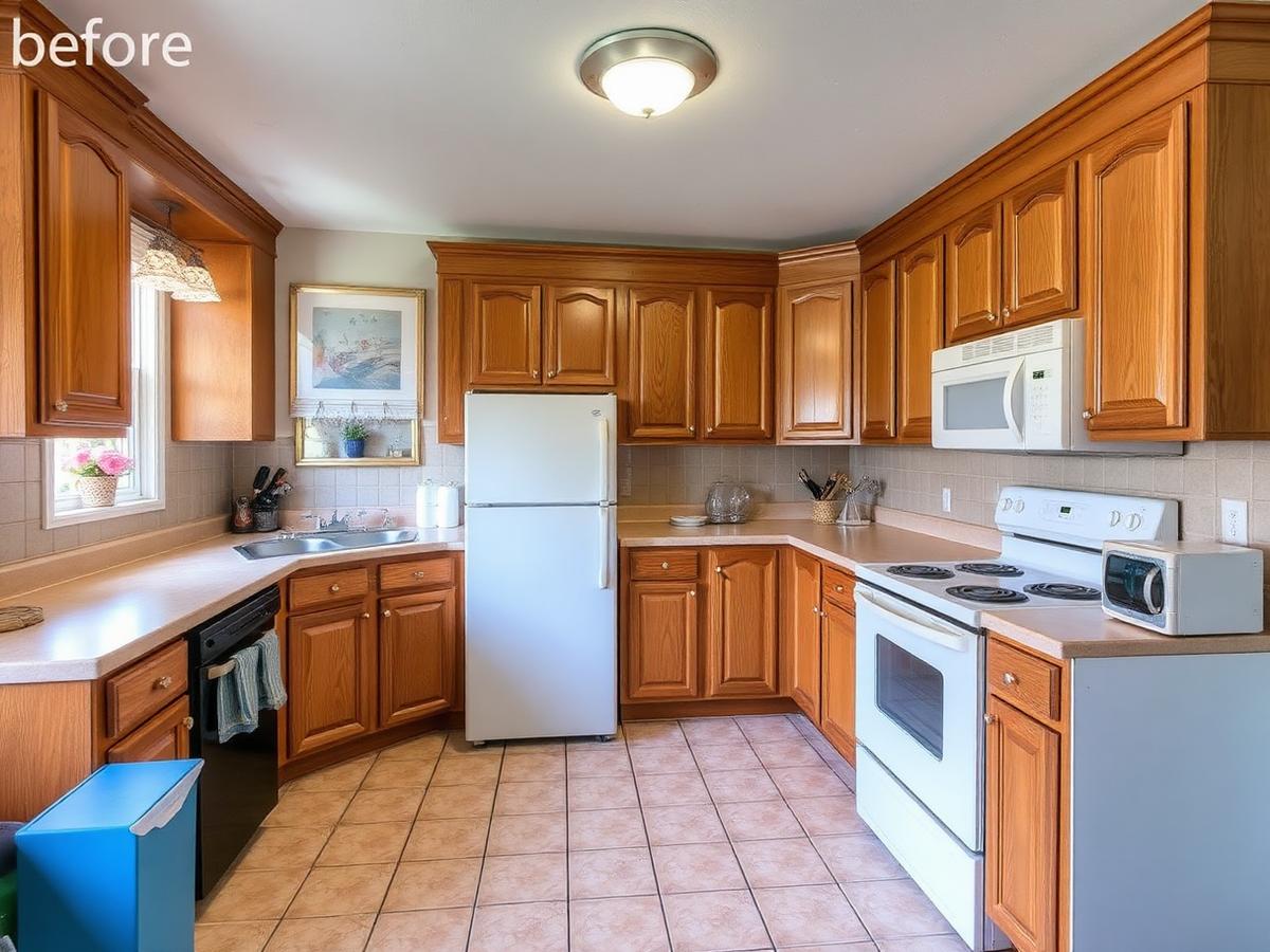 Before — White shaker kitchen remodel in Miami